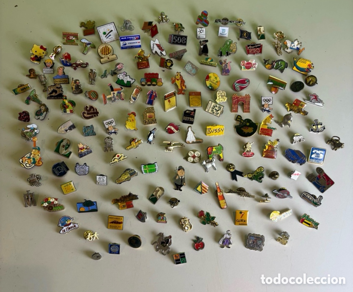 Pins de colecci&oacute;n: Gran lote de m&aacute;s de 130 pins esmaltados de colecci&oacute;n