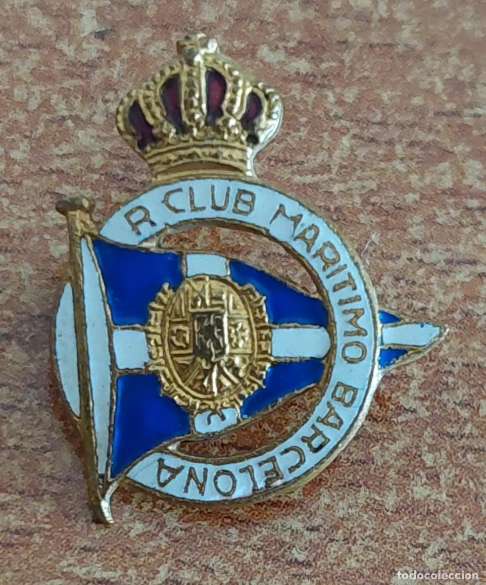 Pins de colecci&oacute;n: Insignia aguja Real Club Mar&iacute;timo Barcelona