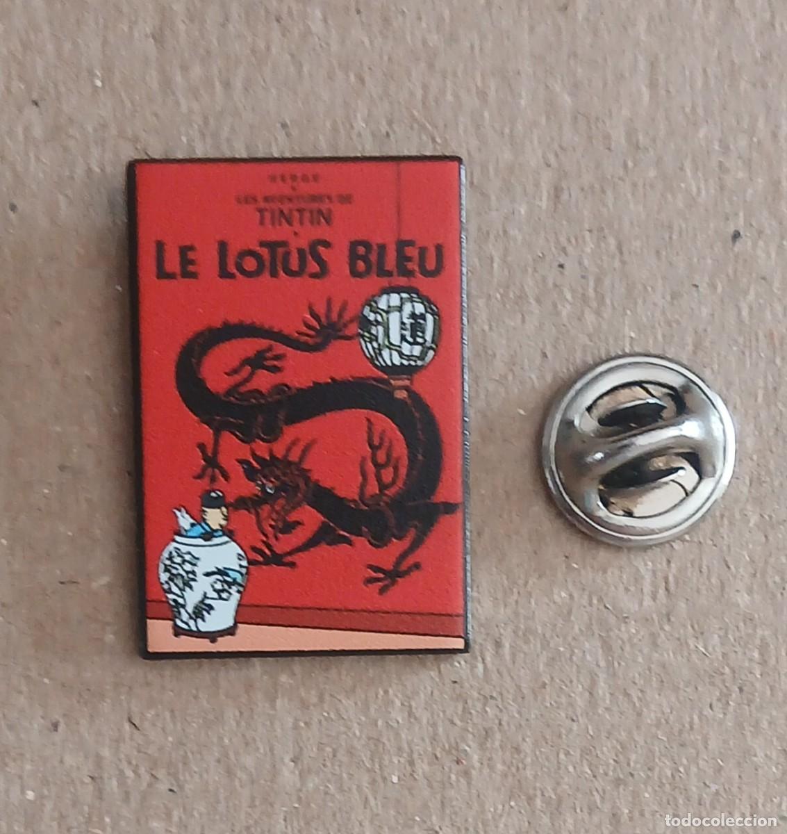 Pins de colecci&oacute;n: PIN DE TINT&Iacute;N LAS AVENTURAS DE TINT&Iacute;N LE LOTUS BLEU. Totalmente nuevo.