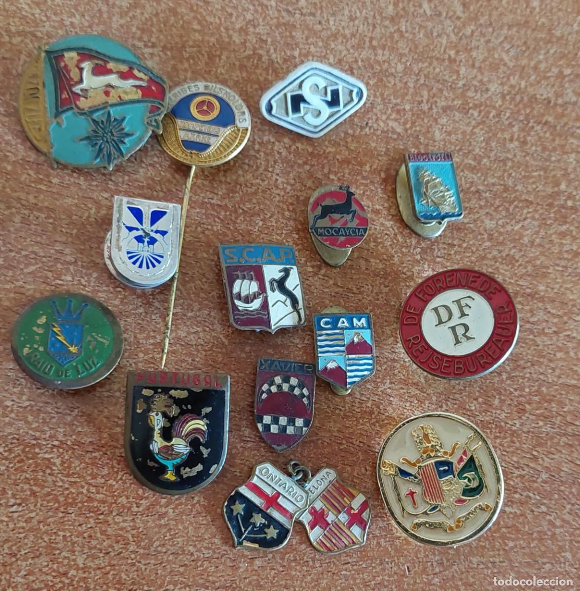 Pins de colecci&oacute;n: Lote 14 emblemas a clasificar