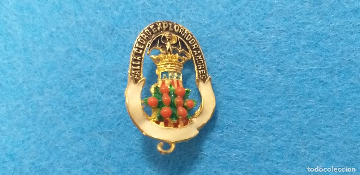 Pins de colecci&oacute;n: INSIGNIA ANTIGUA DE LA FALLA EXPLORADOR ANDRES CEDRO. PIN FALLAS VALENCIA. A&Ntilde;OS 60 70