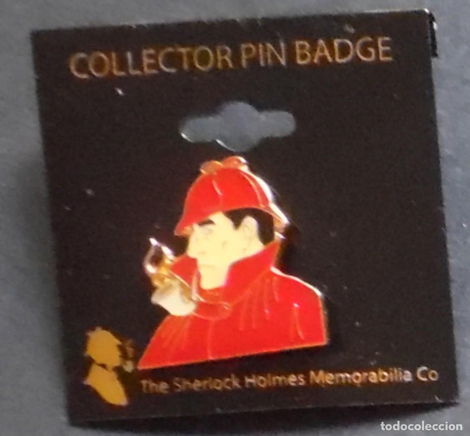 Pins de colecci&oacute;n: Holmes. Pin esmaltado de The Sherlock Holmes Memorabilia Co, 2,5 x 2,5 cm. 5 gm.