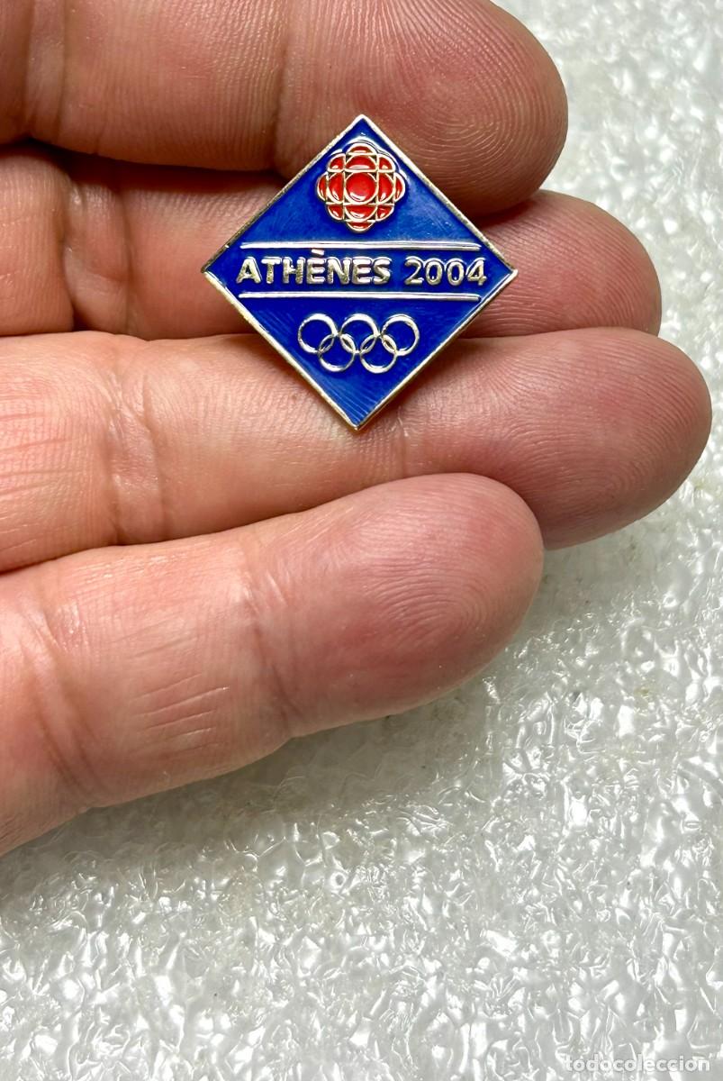 Pins de colecci&oacute;n: 4068.Pin Juegos Ol&iacute;mpicos Atenas 2004 de la cadena canadiense CBC(Canadian Broadcasting Corporation)