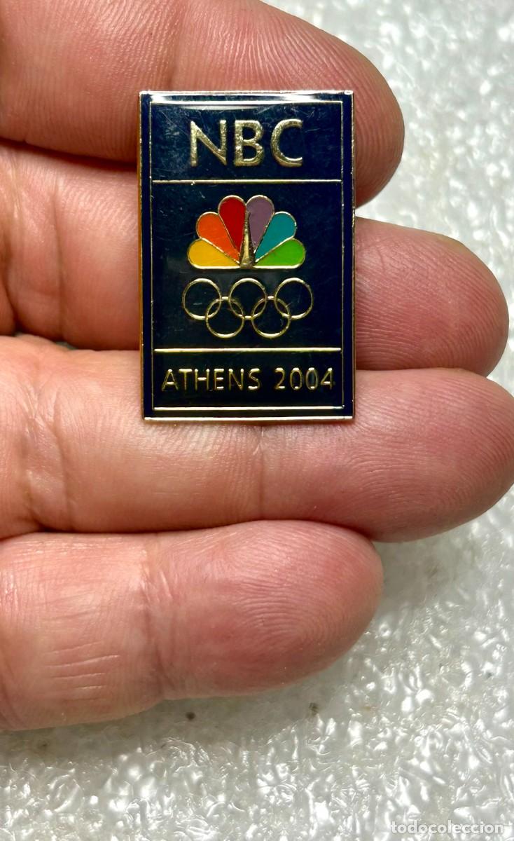 Pins de colecci&oacute;n: 4071.Pin Juegos Ol&iacute;mpicos de Atenas 2004 de los medios de comunicaci&oacute;n emitido por la cadena NBC