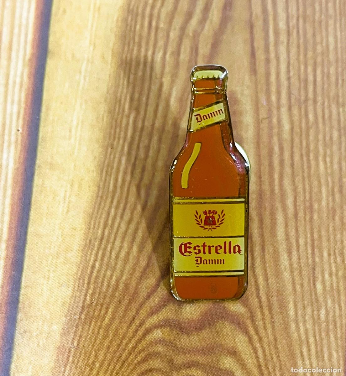 Pins de colecci&oacute;n: PIN DE BOTELLA DE CERVEZA ESTRELLA DAMM DE LOS A&Ntilde;OS 90