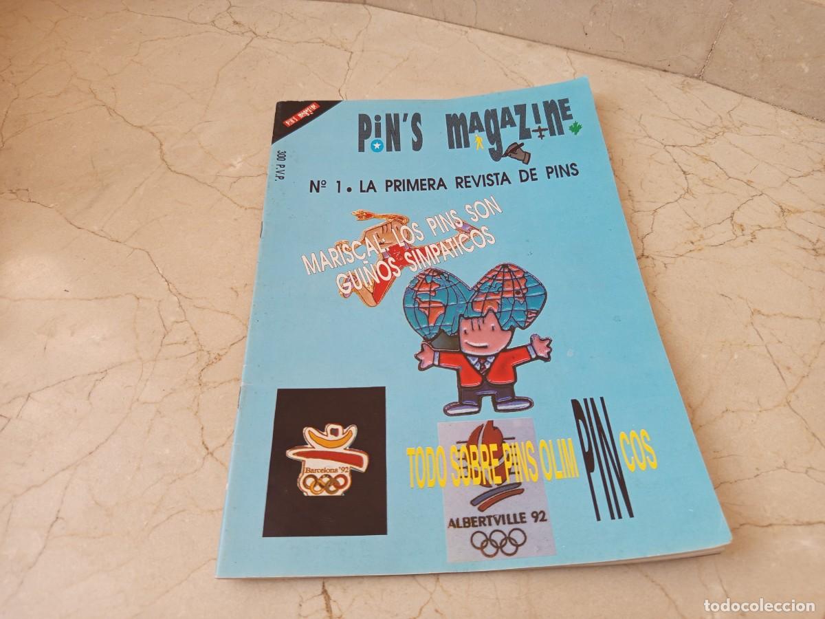 Pins de colecci&oacute;n: Antigua revista Pin's magazine. N&uacute;mero 1 # olimpiadas barcelona 92 pin