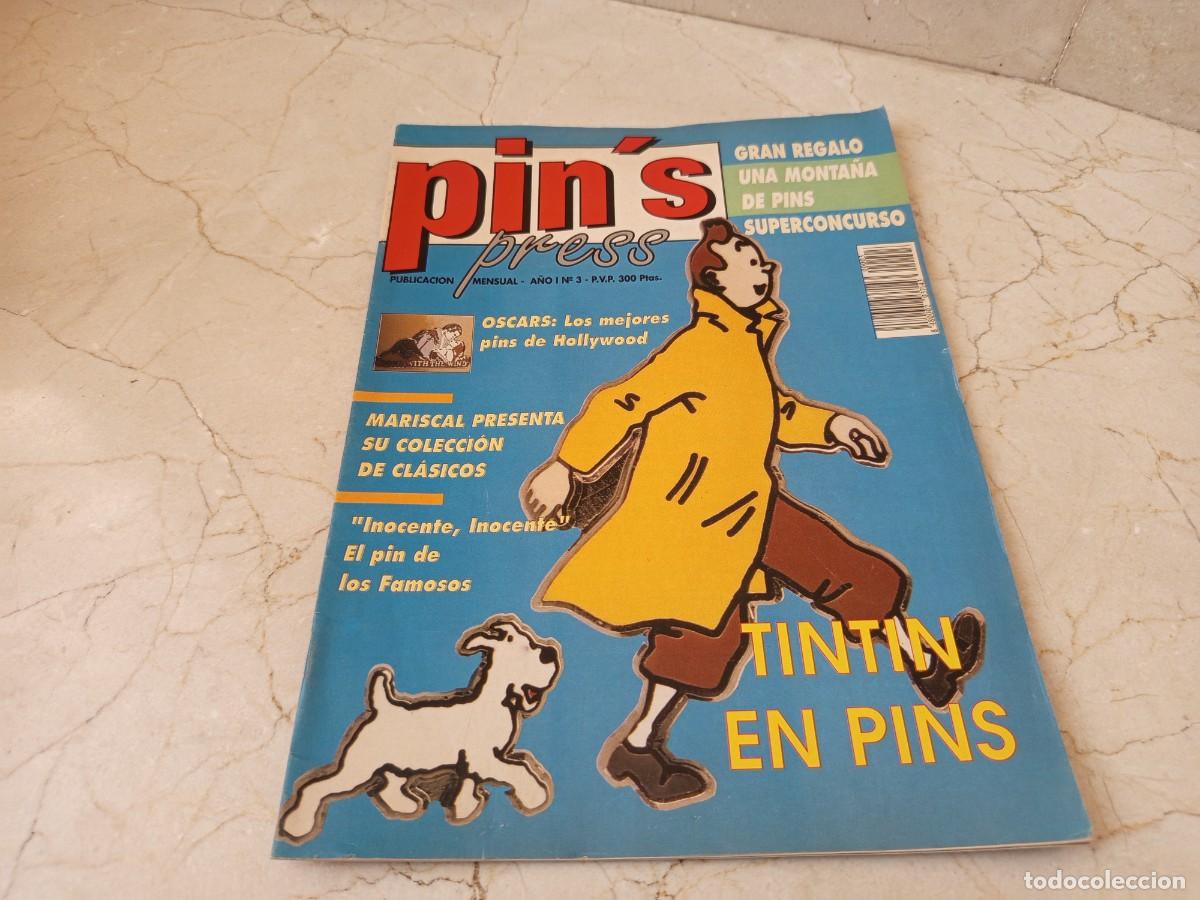 Pins de colecci&oacute;n: Tintin - Antigua revista Pin,'s press dedicada a pins de tintin