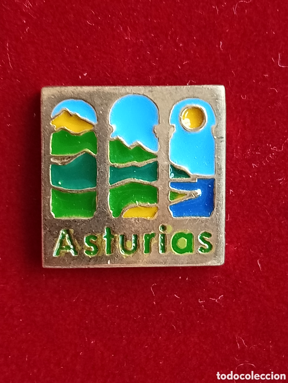 Pins de colecci&oacute;n: Pin Asturias inscripci&oacute;n 925
