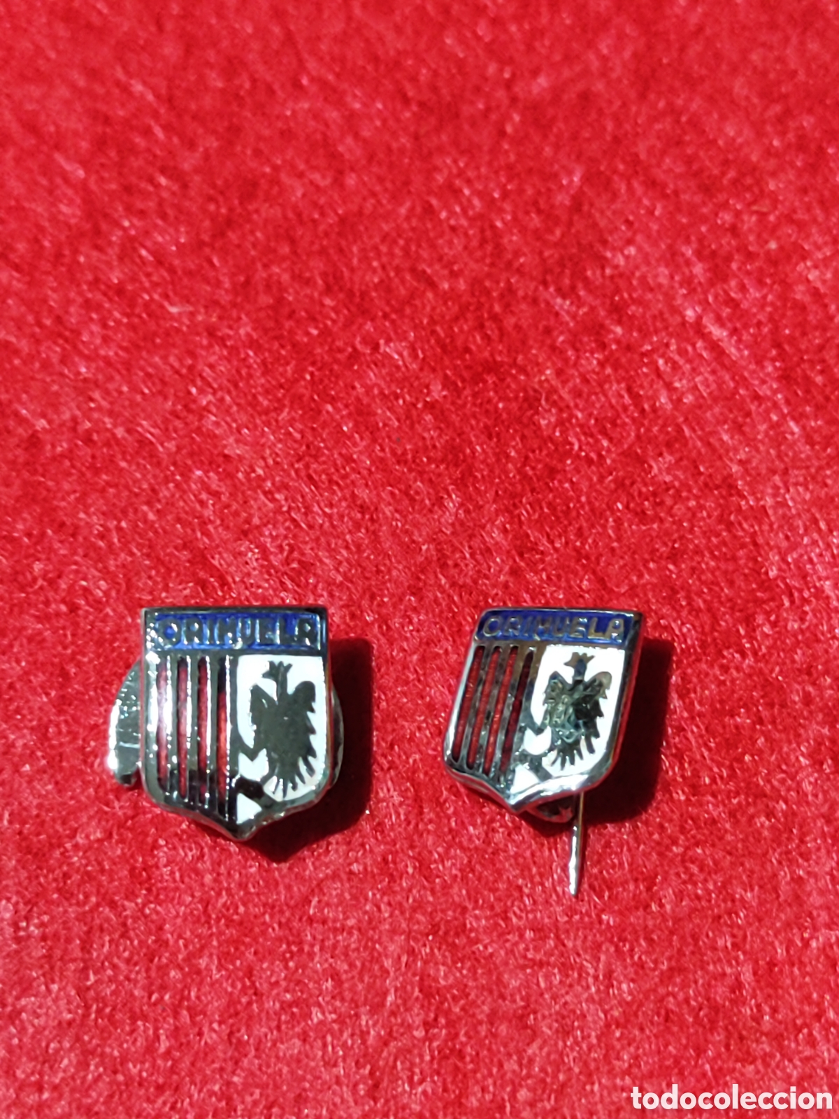Pins de colecci&oacute;n: Conjunto ojal y alfiler con escudo her&aacute;ldico de Orihuela