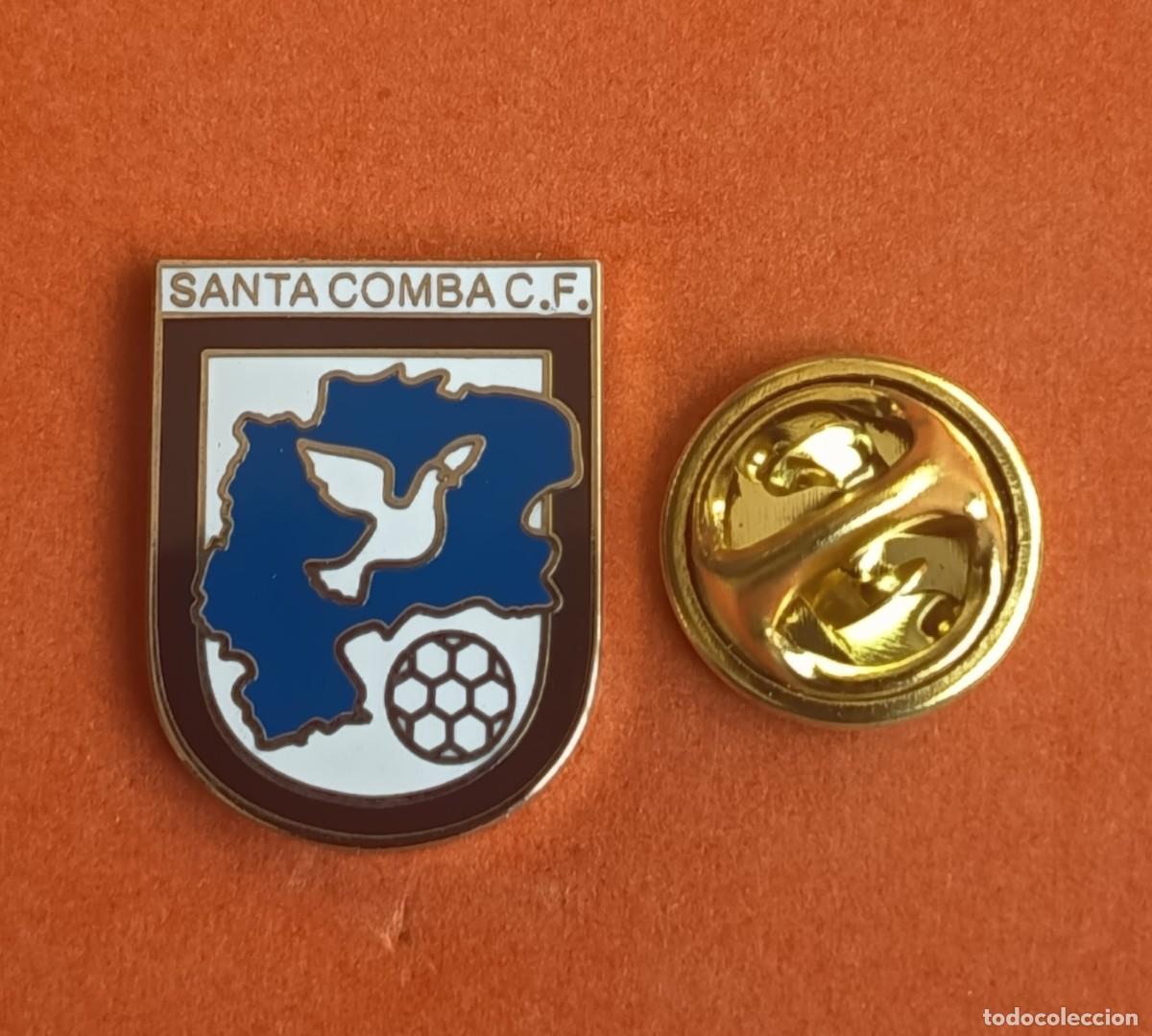 Pins de colecci&oacute;n: PIN FUTBOL - ESMALTE - SANTA COMBA C.F. - SANTA COMBA - CORU&Ntilde;A - 130411