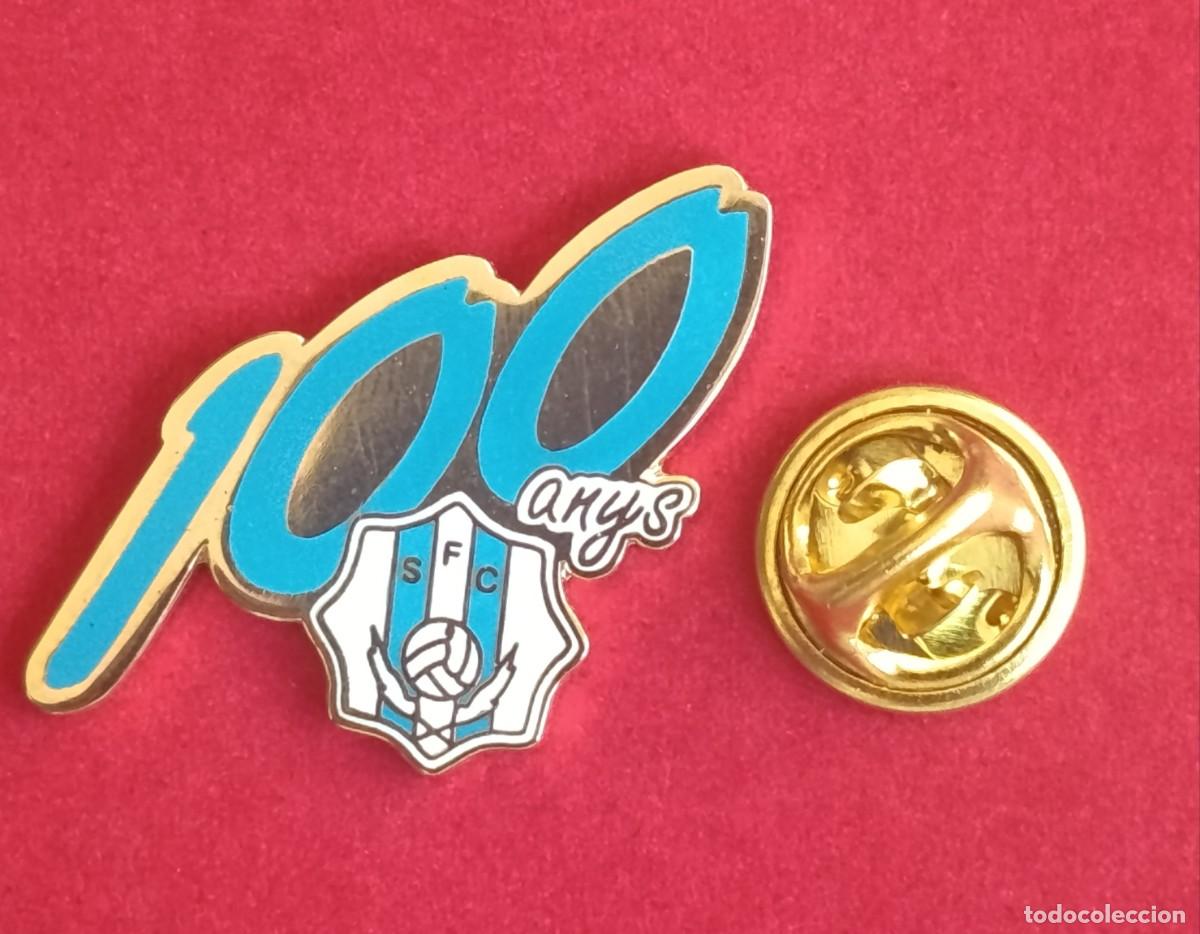 Pins de colecci&oacute;n: PIN FUTBOL - ESMALTE - SANTFELIUENC F.C. (CENTENARIO) - SANT FELIU DE LLOBREGAT - BARCELONA - 130416