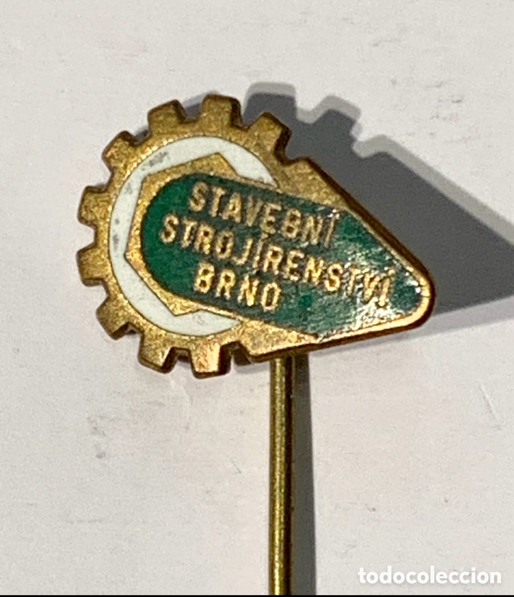 Pins de colecci&oacute;n: Pin de aguja. Stavebni Strojirenstvi Brno. Checoslovaquia. A&ntilde;os 60.