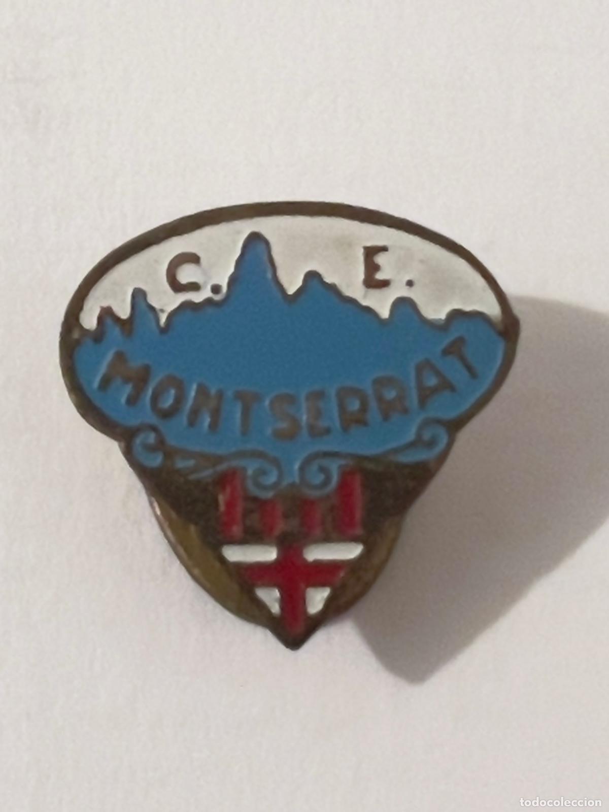 Pins de colecci&oacute;n: Insignia solapa deporte monta&ntilde;a excursionista alpinista escalada C E MONTSERRAT