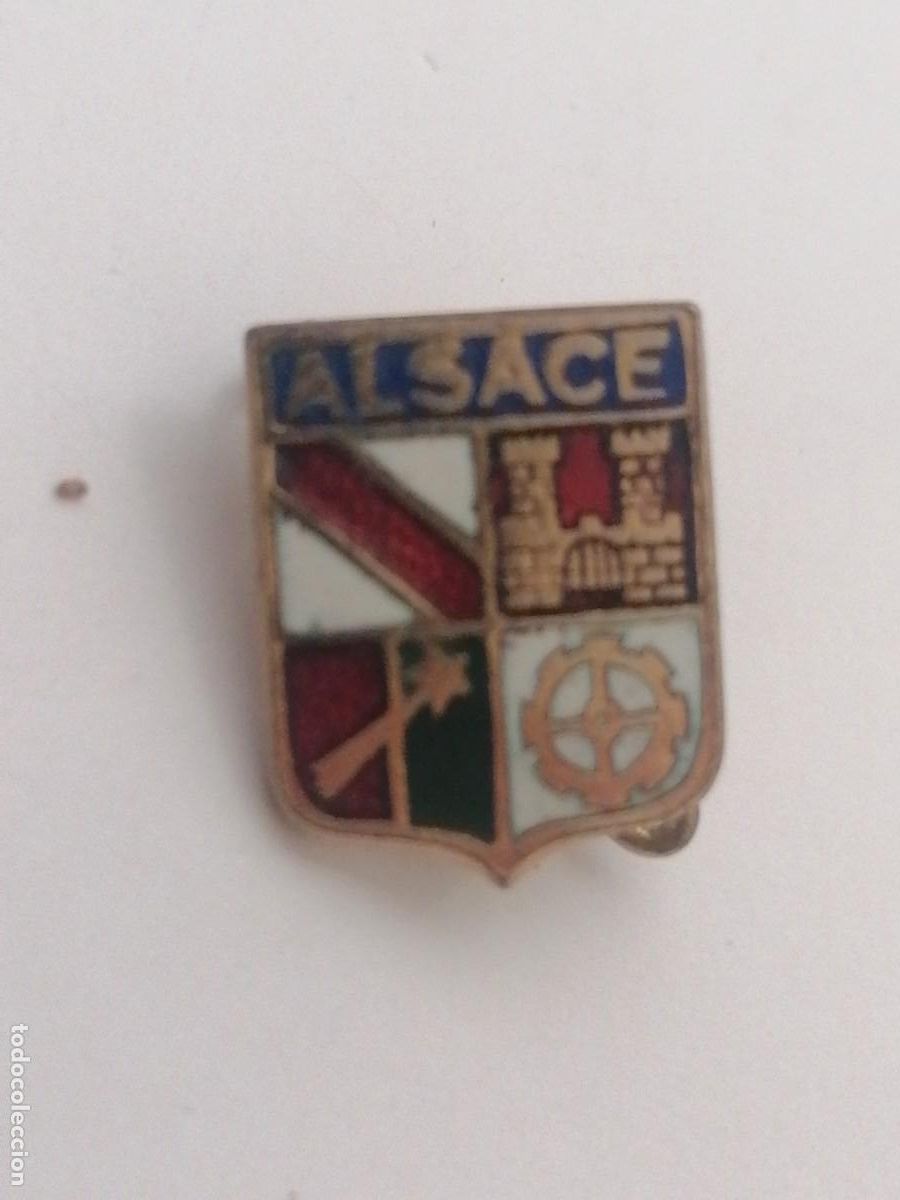 Pins de colecci&oacute;n: Pin tipo insignia aguja territorio Alsace Alsacia escudo her&aacute;ldico