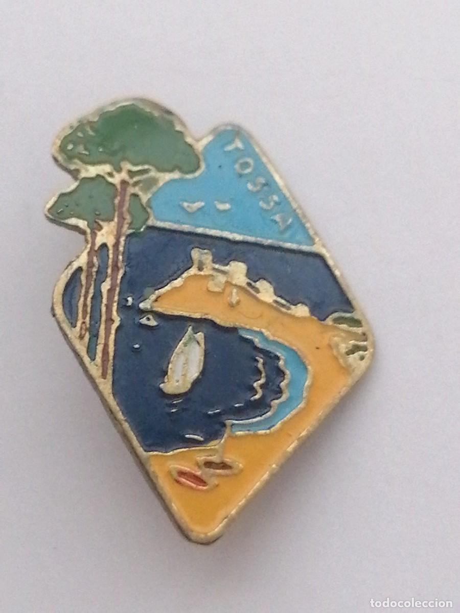 Pins de colecci&oacute;n: Pin tipo insignia aguja antigo Tossa de Mar