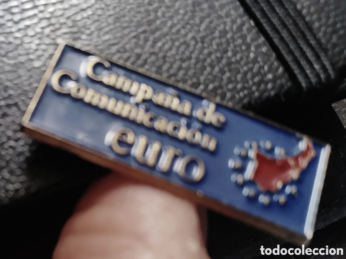 Pins de colecci&oacute;n: Pin campa&ntilde;a de comunicaci&oacute;n del euro a&ntilde;os 1999 o 2000
