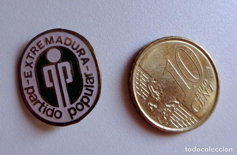 Pins de colecci&oacute;n: INSIGNIA de AGUJA ANTIGUA - POL&Iacute;TICA - PP PARTIDO POPULAR EXTREMADURA - ESMALTADO - RARO