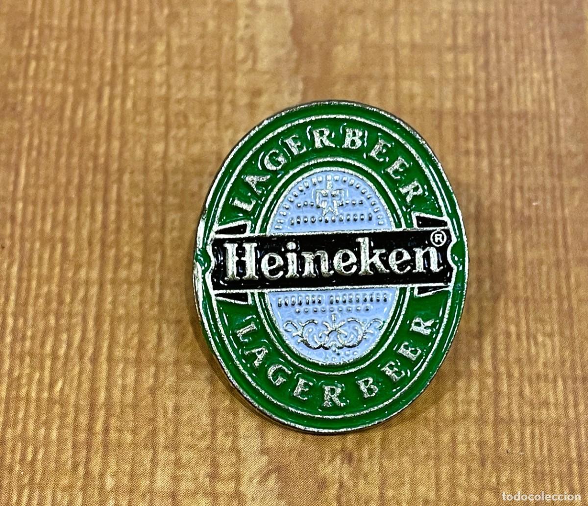 Pins de colecci&oacute;n: PIN DE ESCUDO DE CERVEZA / LAGER BEER HEINEKEN