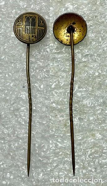 Pins de colecci&oacute;n: 4076.Pin alfiler antiguo con motivos &aacute;rabes decorado con la t&eacute;cnica artesanal del damasquinado