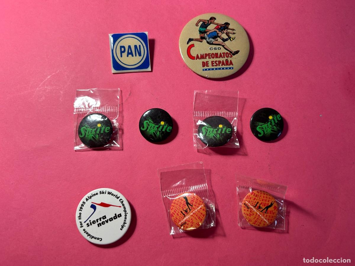 Pins de colecci&oacute;n: LOTE CHAPAS PINS PAN SPRITE SIERRA NEVADA XBURN CSD