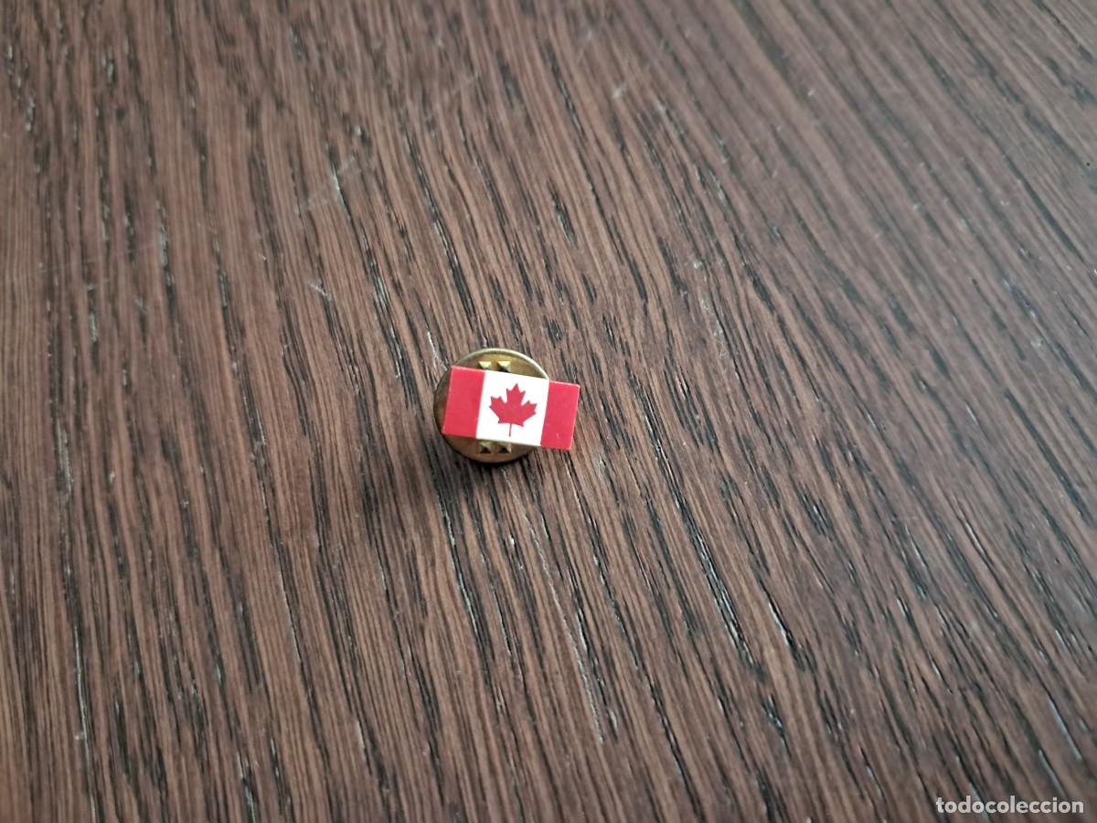 Pins de colecci&oacute;n: pin de metal, bandera de Canad&aacute;.