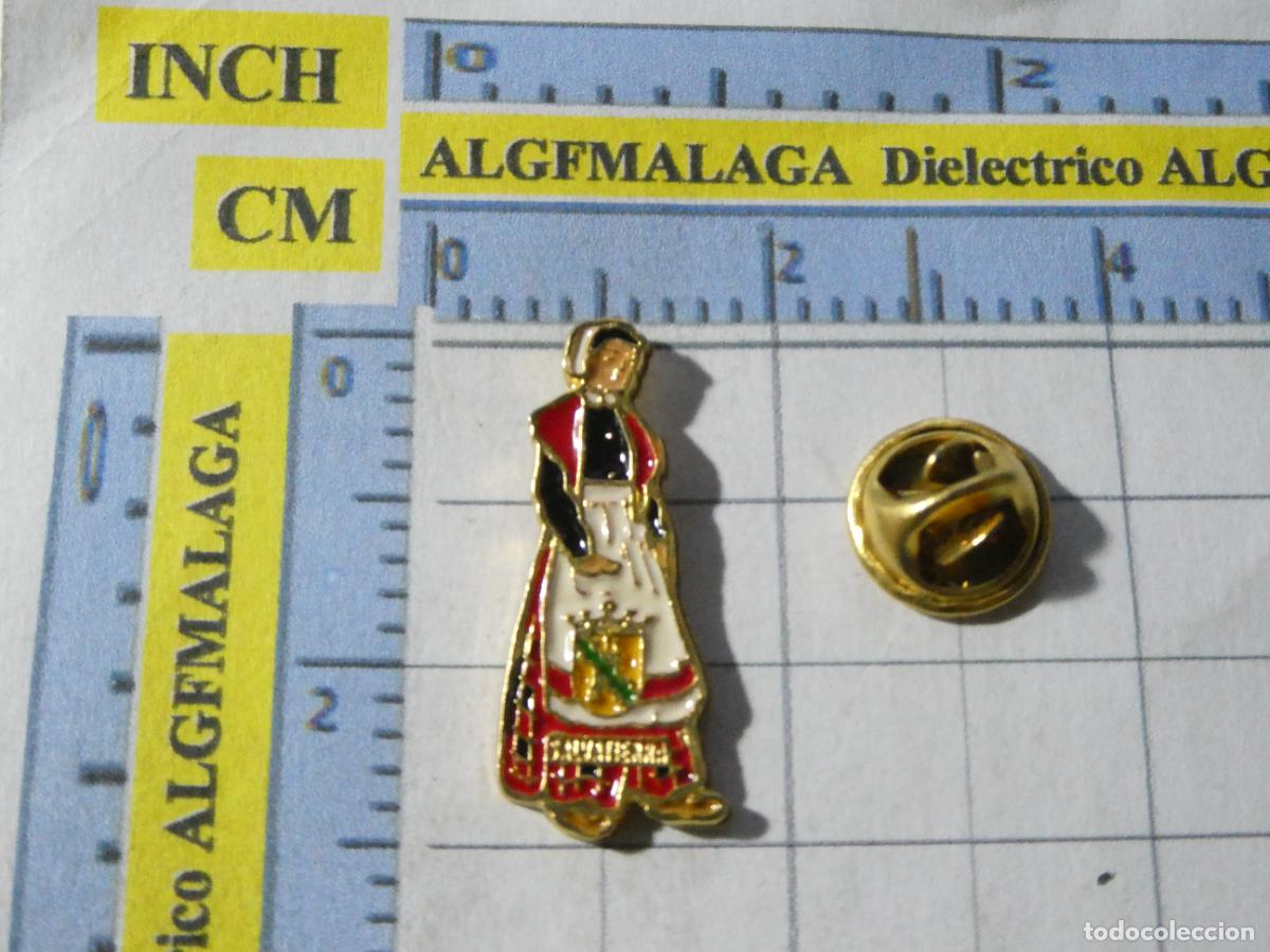 Pins de colecci&oacute;n: PIN DE TURISMO. TRAJES T&Iacute;PICOS REGIONALES MUJER. CAMPEZO &Aacute;LAVA PAIS VASCO