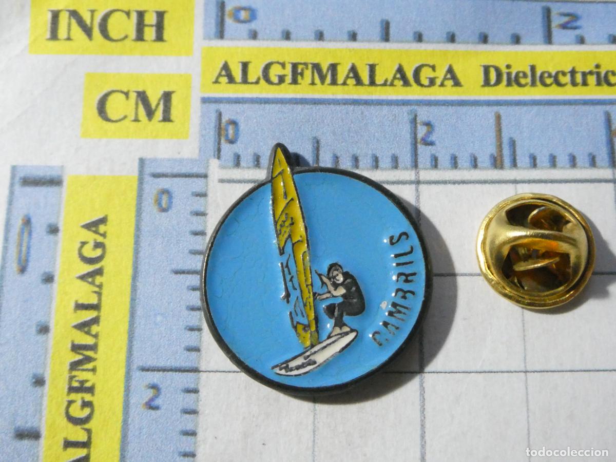 Pins de colecci&oacute;n: PIN DE TURISMO. CAMBRILS TARRAGONA SURF WINDSURF