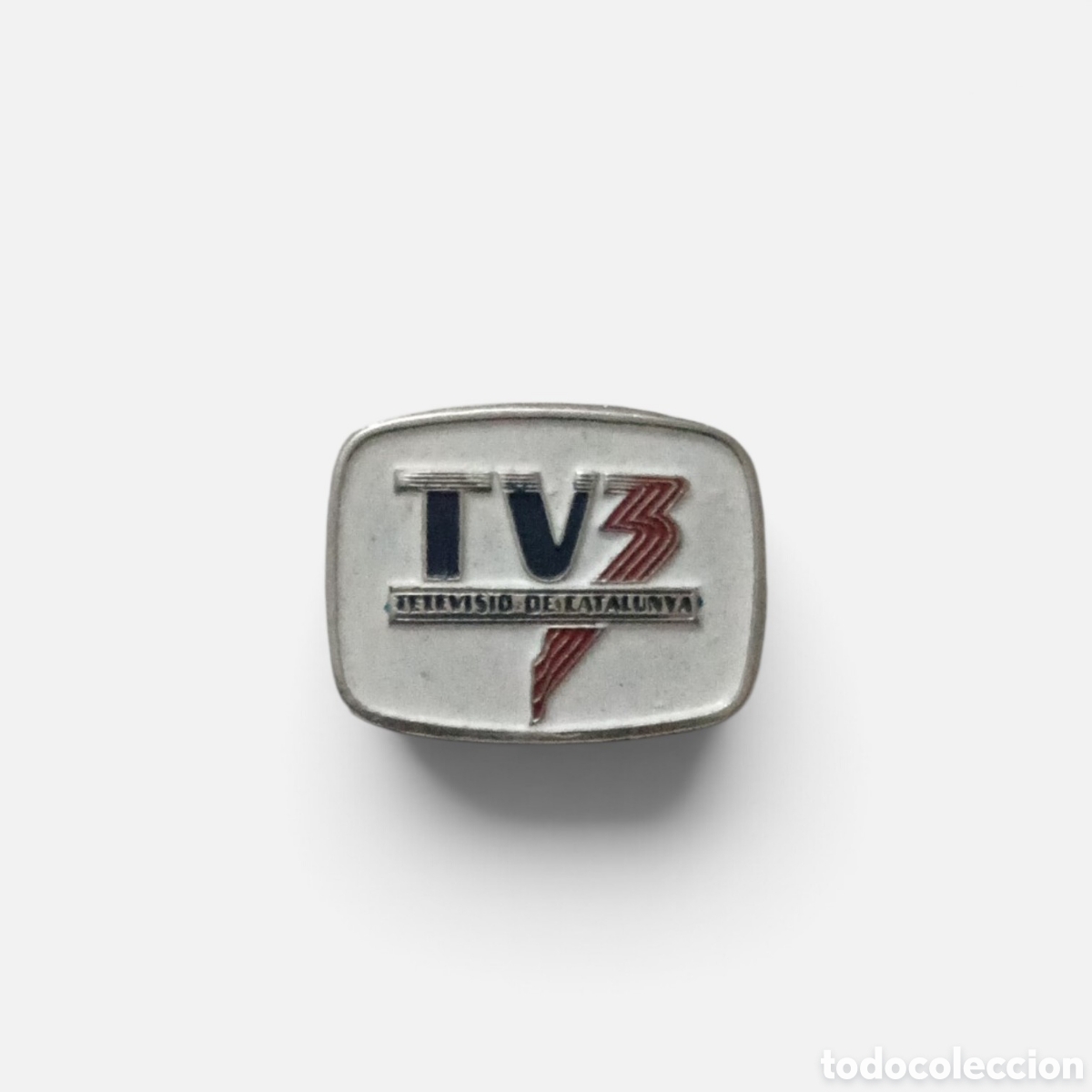 Pins de colecci&oacute;n: Pin oficial TV3. Televisi&oacute; de Catalunya. Original a&ntilde;os 80. Cierre imperdible