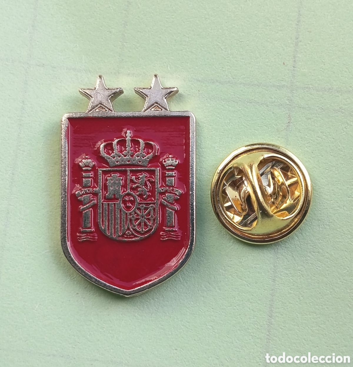 Pins de colecci&oacute;n: PIN FUTBOL - ESCUDO SELECCION ESPA&Ntilde;OLA - BICAMPEONA DEL MUNDO - 2 ESTRELLAS