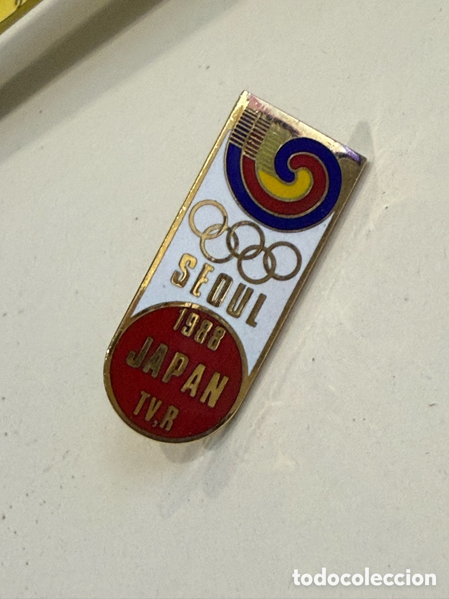 Pins de colecci&oacute;n: Pin oficial Juegos Ol&iacute;mpicos Se&uacute;l 1988 JAPAN TVR