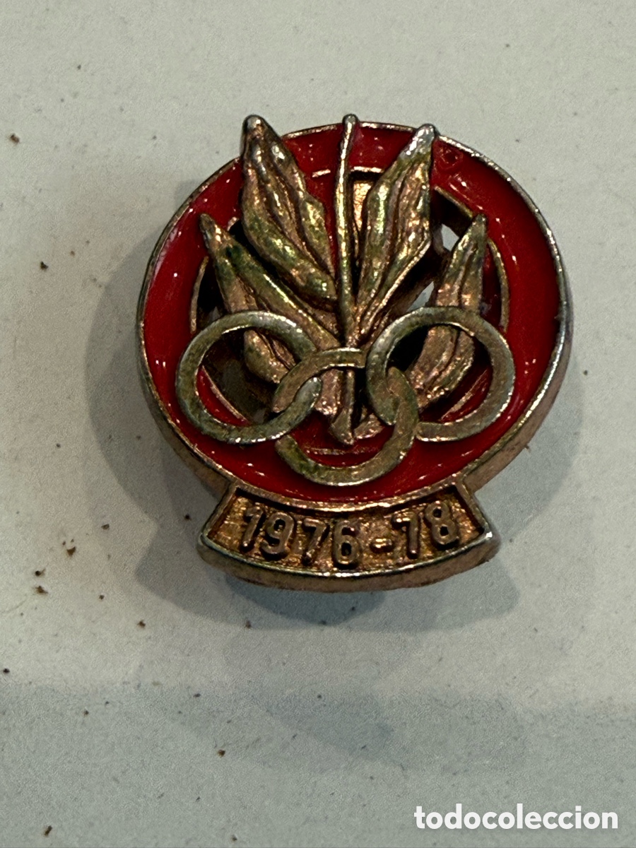 Pins de colecci&oacute;n: Pin de solapa Juegos Ol&iacute;mpicos 1976-1978 con aros ol&iacute;mpicos