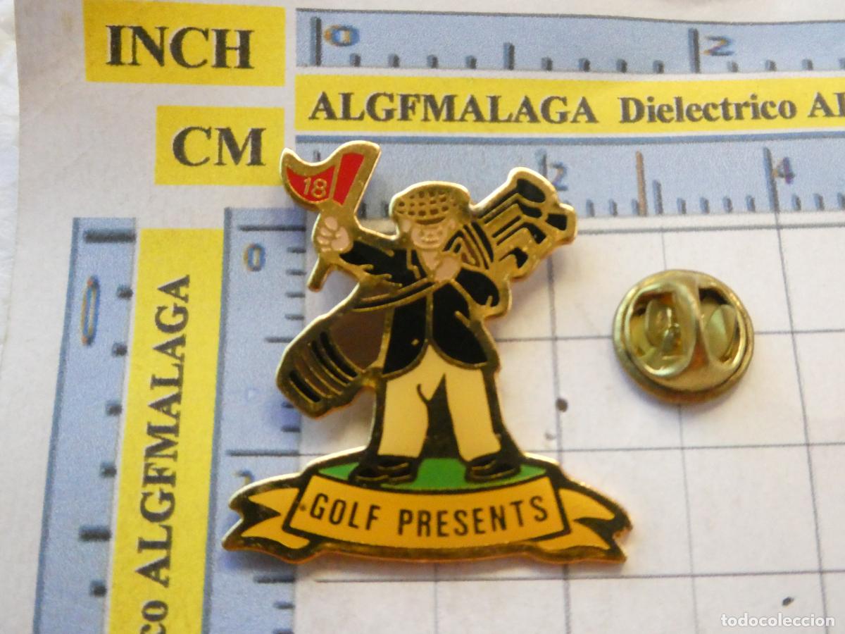 Pins de colecci&oacute;n: PIN DE DEPORTES. CAMPOS DE GOLF. CADDIE HOYO 18 GOLF PRESENTS