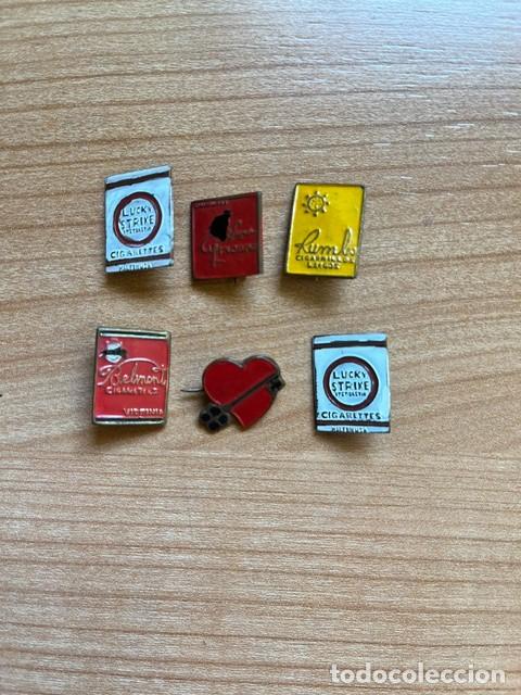 Pins de colecci&oacute;n: PIN O PINS METALICOS PINTADOS DE MARCAS DE TABACO ANTIGUOS.