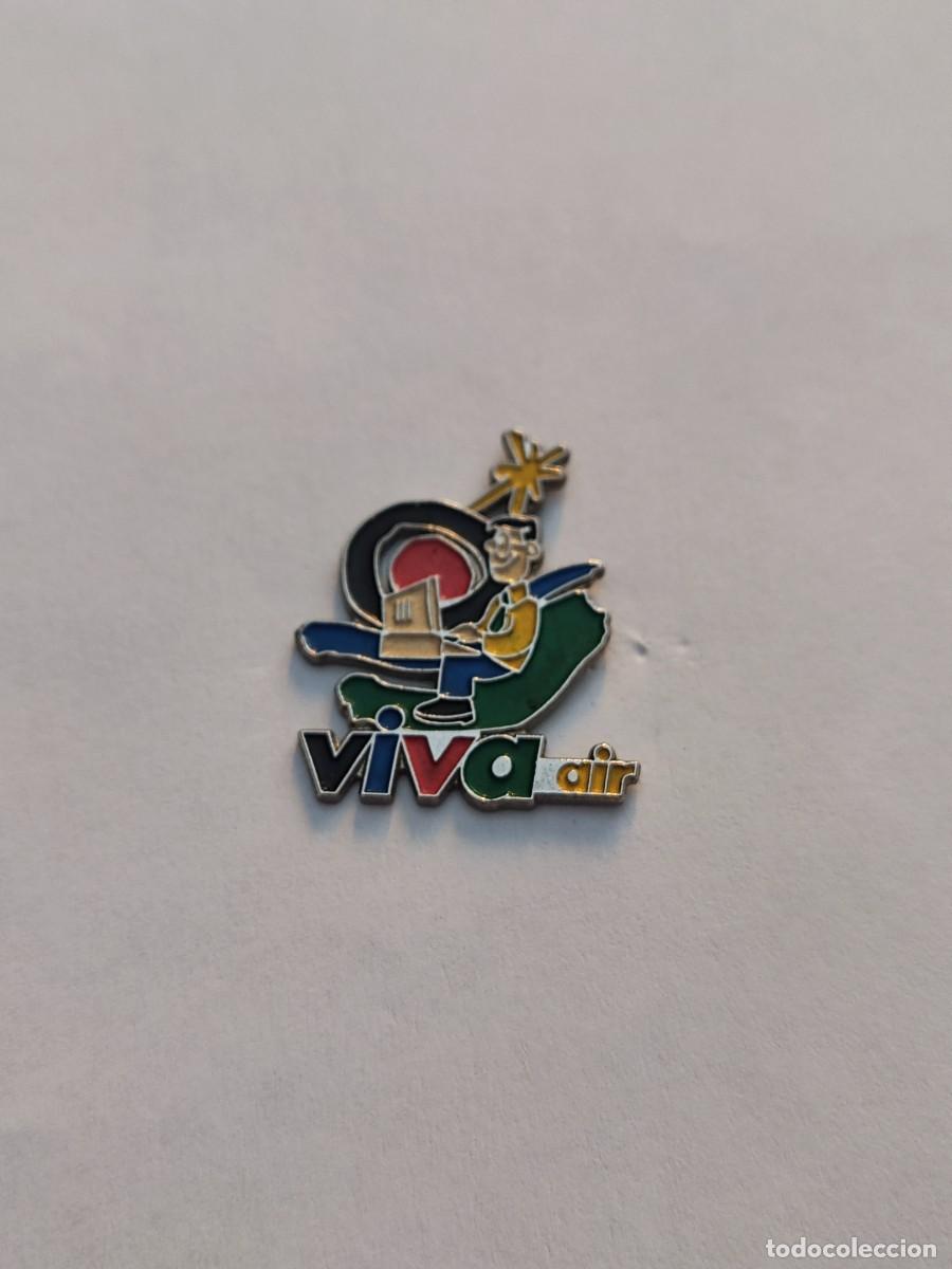 Pins de colecci&oacute;n: PIN VIVA AIR (antigua linea aerea espa&ntilde;ola)