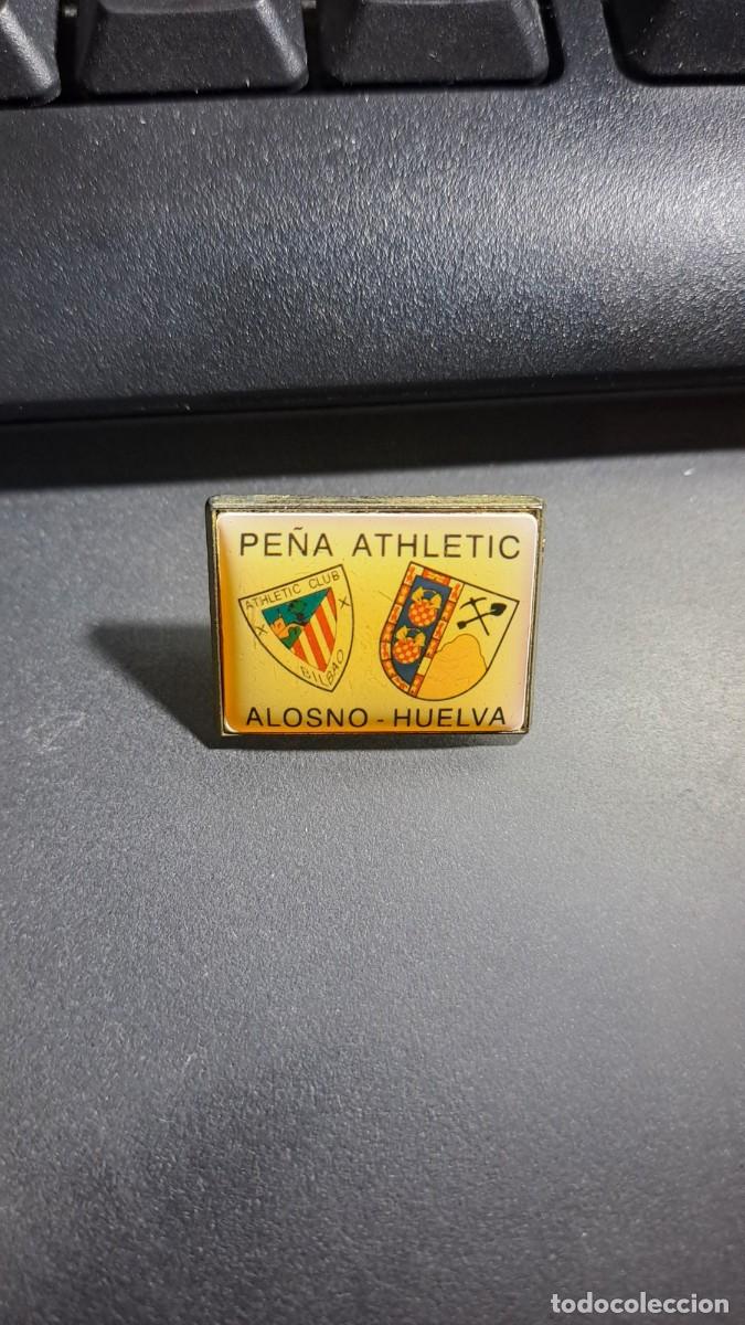 Pins de colecci&oacute;n: PIN PE&Ntilde;A ATHLETIC ALOSNO HUELVA ATHLETIC CLUB DE BILBAO