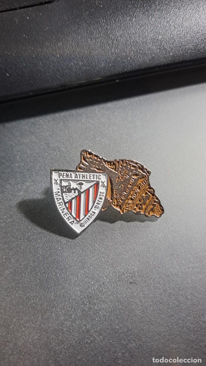 Pins de colecci&oacute;n: PIN PE&Ntilde;A ATHLETIC MARINERA QUIROGA ORENSE ATHLETIC CLUB DE BILBAO