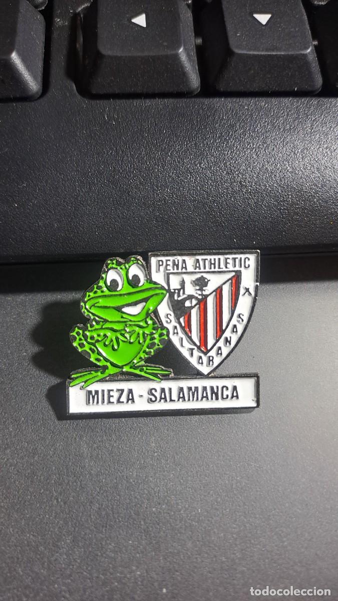 Pins de colecci&oacute;n: PIN PE&Ntilde;A ATHLETIC SALTARANAS MIEZA DE SALAMANCA ATHLETIC CLUB DE BILBAO