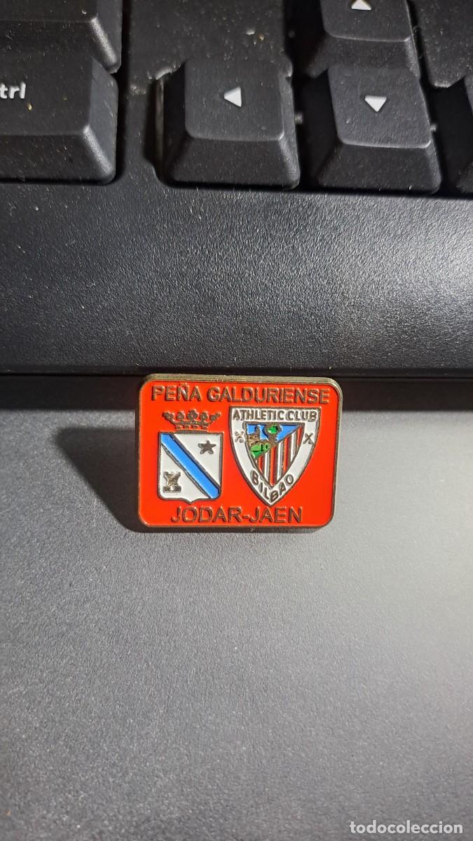 Pins de colecci&oacute;n: PIN PE&Ntilde;A DEPORTIVA GALDURIENSE DEL ATHLETIC CLUB DE BILBAO JODAR JAEN