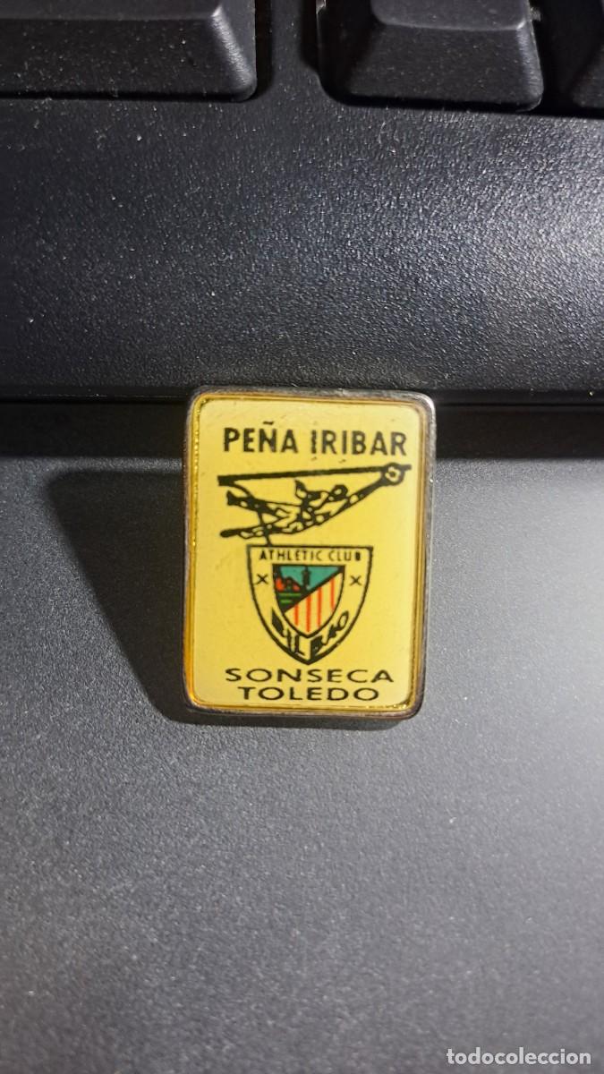 Pins de colecci&oacute;n: PIN PE&Ntilde;A IRIBAR SONSECA TOLEDO ATHLETIC CLUB DE BILBAO FUNDADO EN 1986