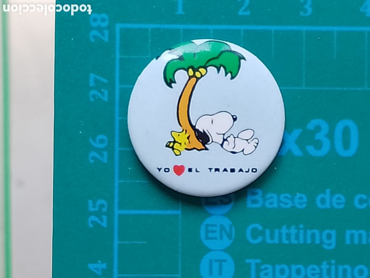 Pins de colecci&oacute;n: SNOOPY . YO AMO EL TRABAJO . CHAPA - Foto 2