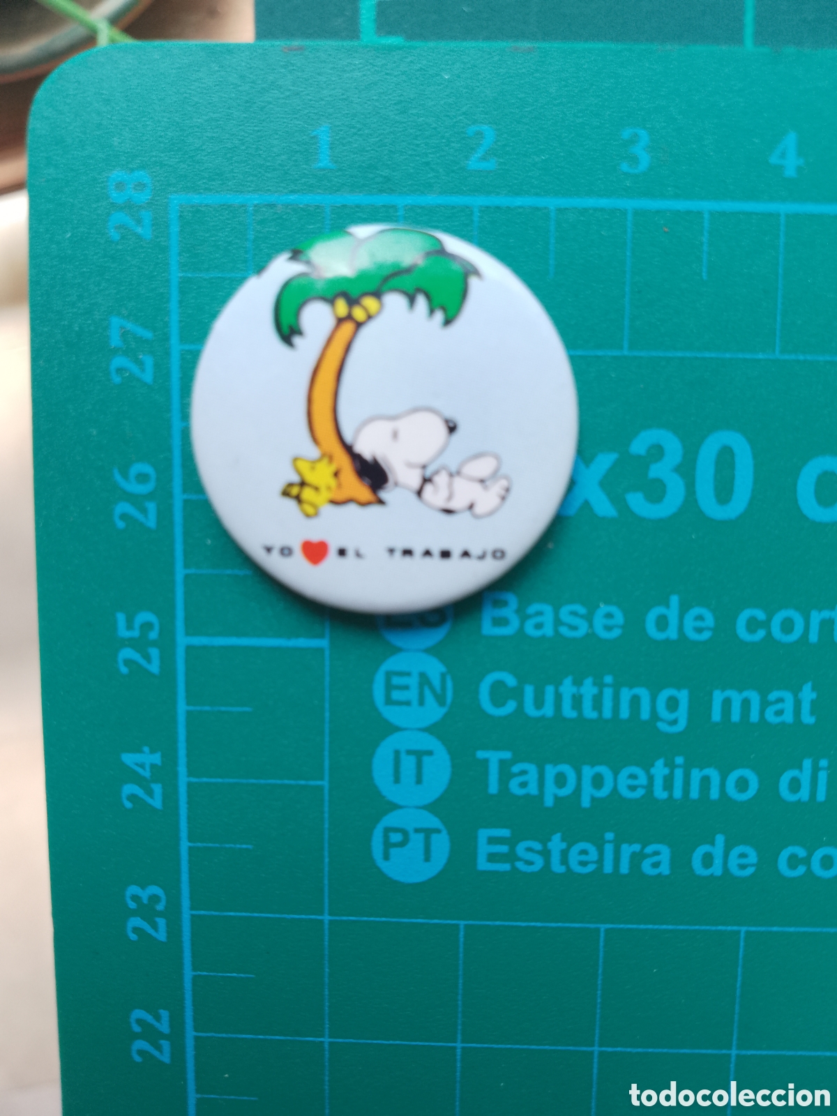 Pins de colecci&oacute;n: SNOOPY . YO AMO EL TRABAJO . CHAPA - Foto 3