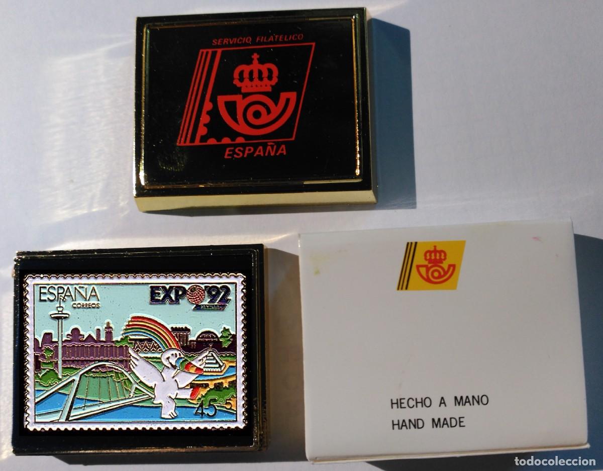 Pins de colecci&oacute;n: PIN DE SELLO DE LA EXPO `92 SEVILLA