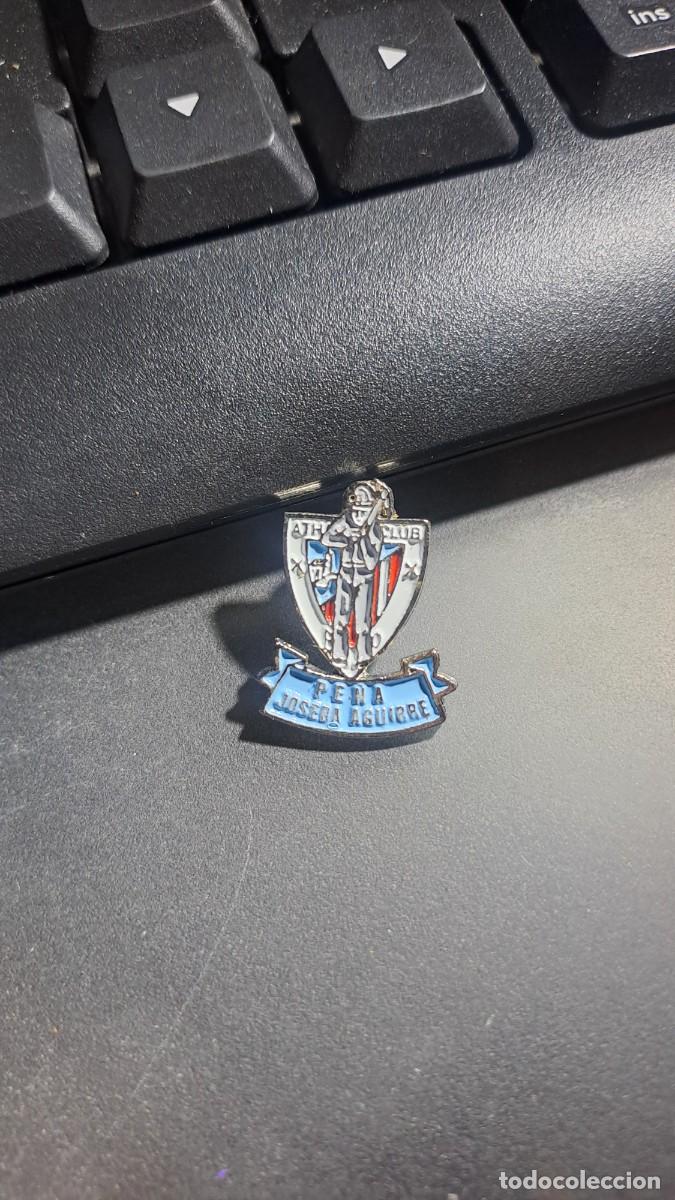 Pins de colecci&oacute;n: PIN PE&Ntilde;A ATHLETIC JOSEBA AGUIRRE DE ORTUELLA ATHLETIC CLUB DE BILBAO FUNDADO EN 1987