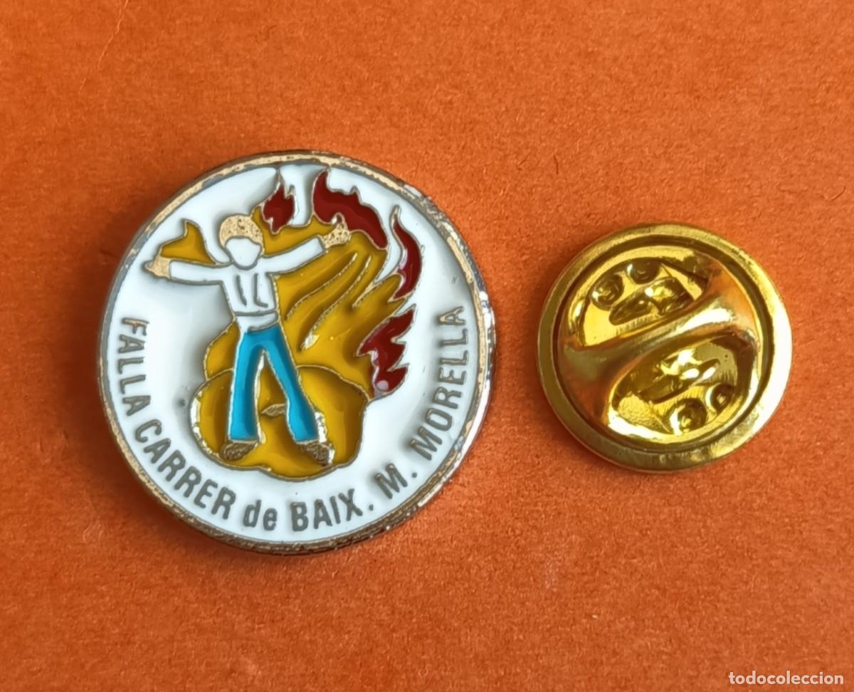 Pins de colecci&oacute;n: PIN FUTBOL - NO ESMALTE - FALLA CALLE PAJA - VALENCIA - 130530