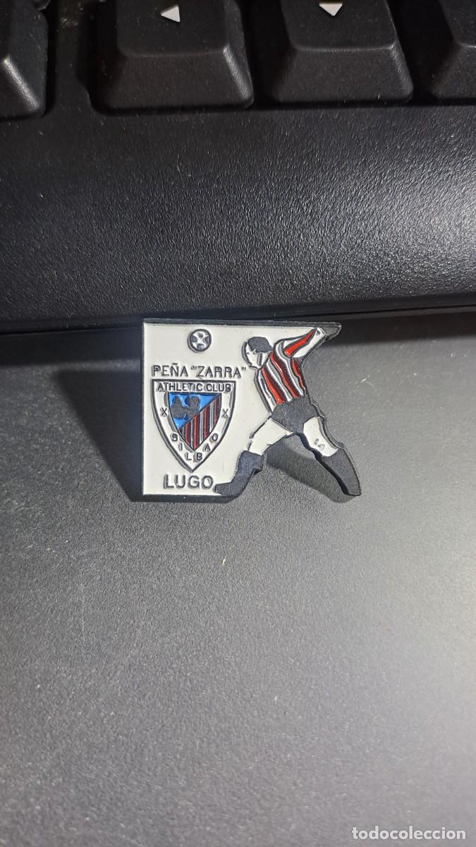 Pins de colecci&oacute;n: PIN PE&Ntilde;A ZARRA MONFORTE DE LEMOS LUGO ATHLETIC CLUB DE BILBAO
