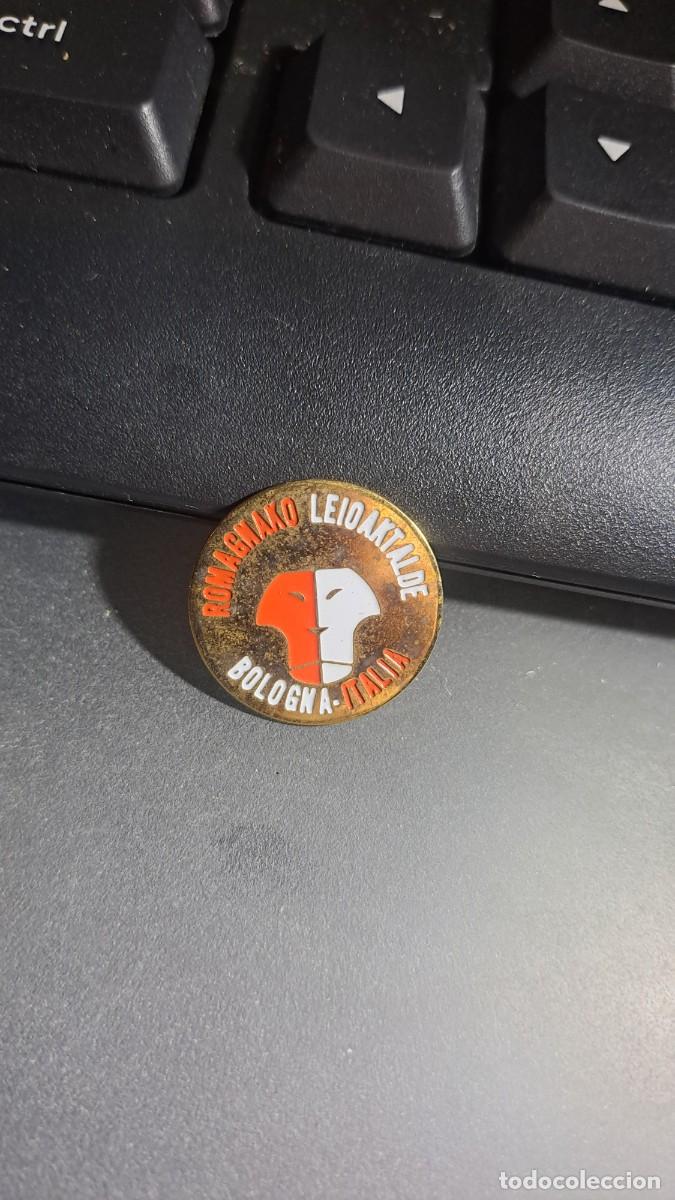 Pins de colecci&oacute;n: PIN PE&Ntilde;A ATHLETIC CLUB ROMAGNAKO LEIOAKTALDE BOLOGNA ITALIA ATHLETIC CLUB DE BILBAO