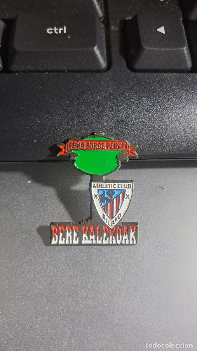 Pins de colecci&oacute;n: PIN PE&Ntilde;A ATHLETIC JORGE PEREZ BERE KALEKOAK ATHLETIC CLUB DE BILBAO