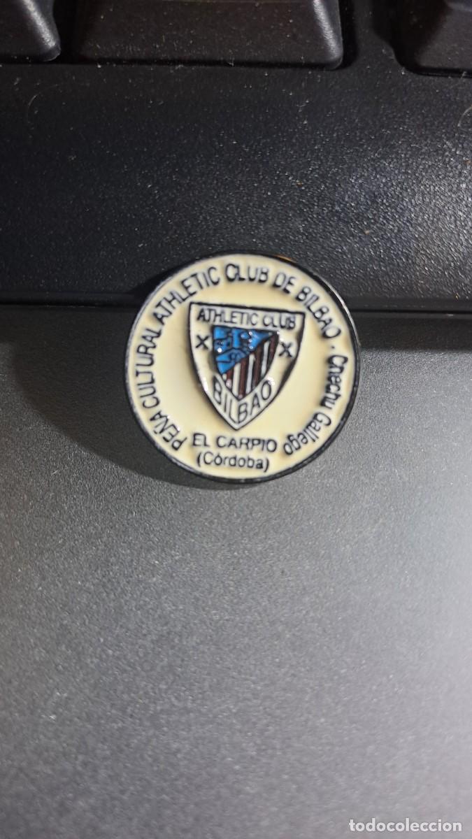 Pins de colecci&oacute;n: PIN PE&Ntilde;A ATHLETIC ASOSACION CULTURAL CHECHU GALLEGO EL CARPIO ATHLETIC CLUB DE BILBAO FUNDADO 1997