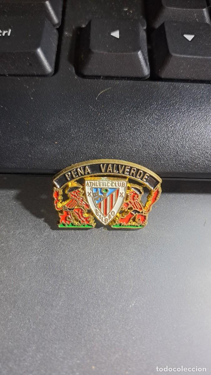 Pins de colecci&oacute;n: PIN PE&Ntilde;A VALVERDE DE SESTAO ATHLETIC CLUB DE BILBAO FUNDADO EN 1991