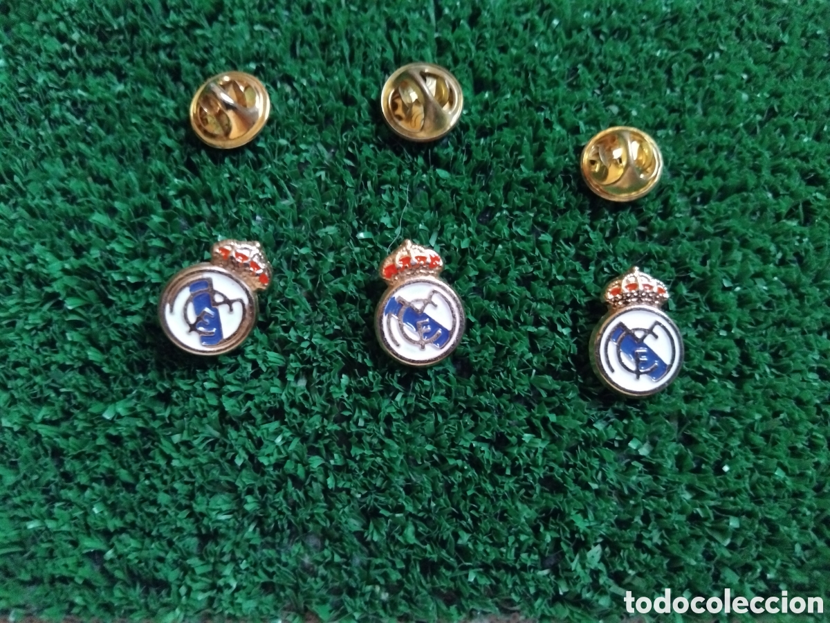 Pins de colecci&oacute;n: Lote de 3 pines del Real Madrid C.F